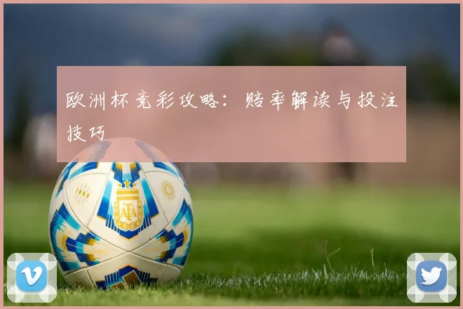 欧洲杯竞彩攻略：赔率解读与投注技巧